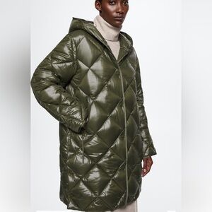 MNG Hooded Quilted Coat